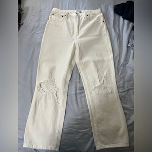 Ultra High Rise Ankle Straight Jeans